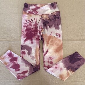 Nike One Tight Fit Leggings - Purple Tie-Dye